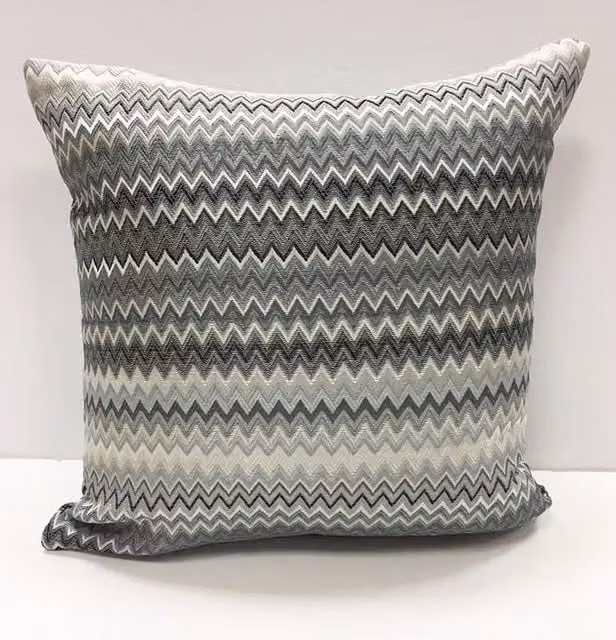 Rapport Home Enzo Graphic Square Cushion Cover in Anthracite, Grey and Multicolour, W/D/H: 43 x 43 x 43 cm