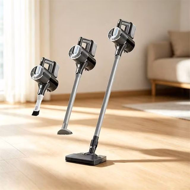 EONLION 6000W Cordless Bagless Upright Vacuum Cleaner in Grey with Washable Filter