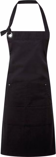 Premier Cotton Canvas Pocket Apron in Black – 1