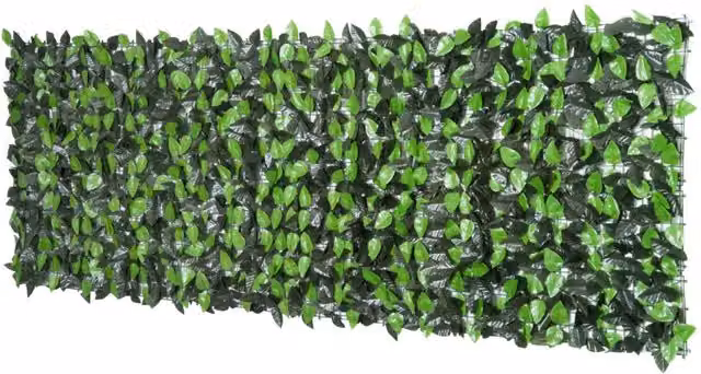 Dyzi 300cm Artificial Sweet Potato Leaf Privacy Screen, Green