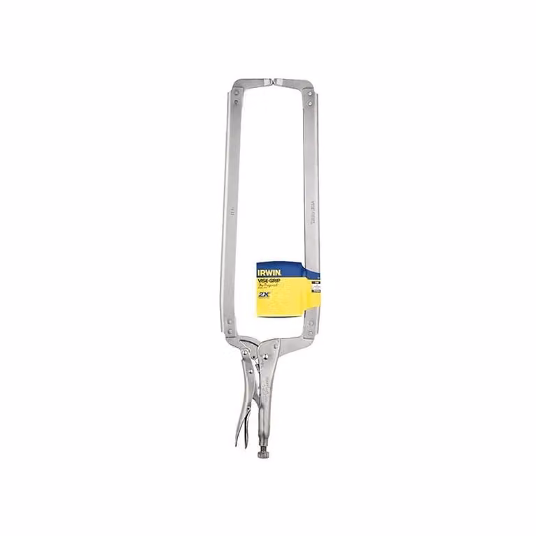 Irwin Vise-Grip Locking C-clamp with Regular Tip, Silver and Multicolour, 600 mm