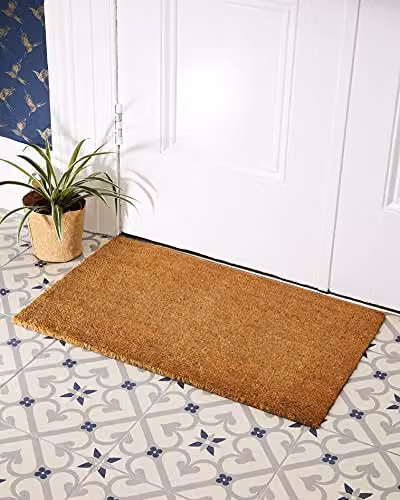 MUD STOPPER Heavy Duty Natural Coir Door Mat, Brown, W: 75 cm, D: 45 cm – 3