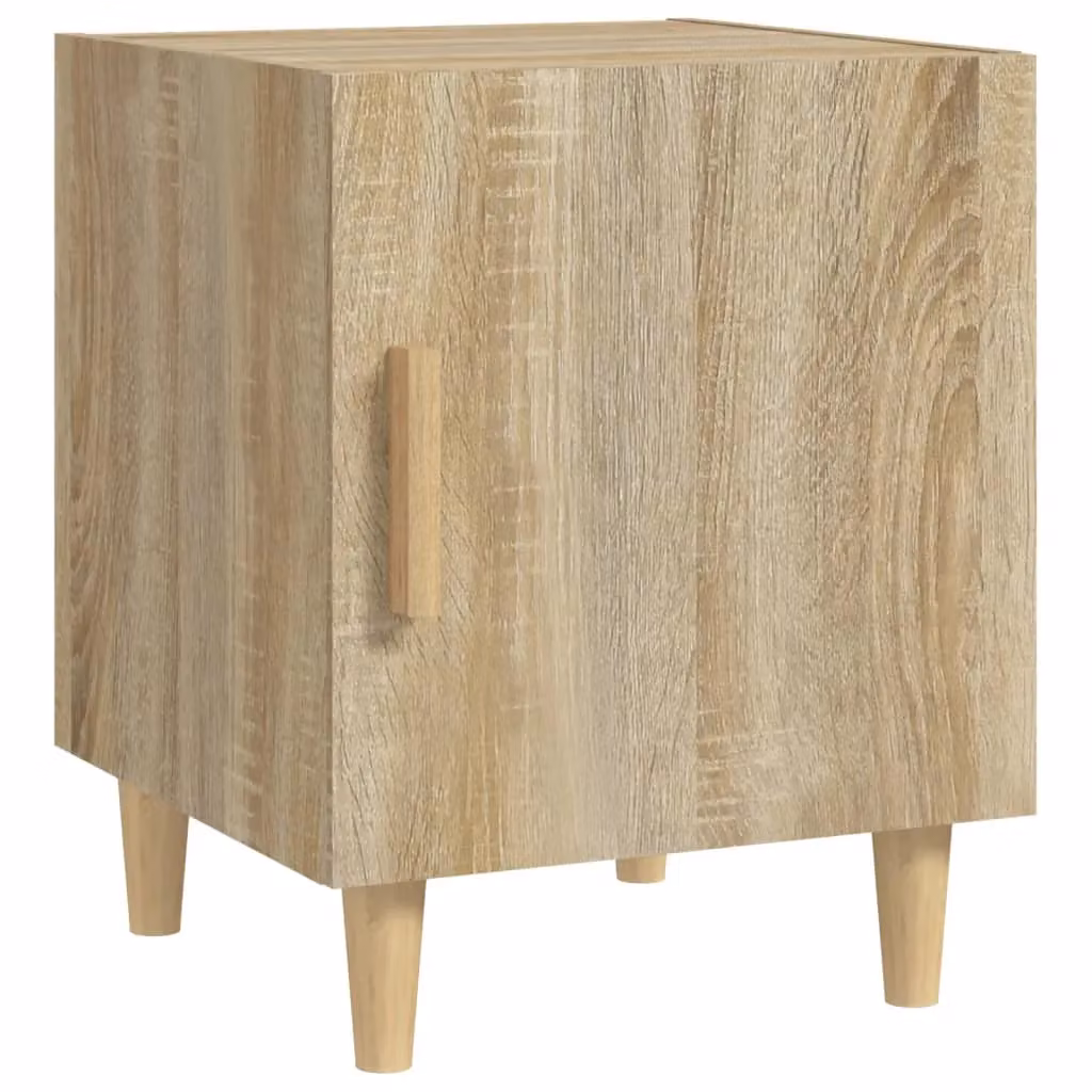 Berkfield Home Bedside Cabinet in Sonoma Oak Brown Engineered Wood – 2