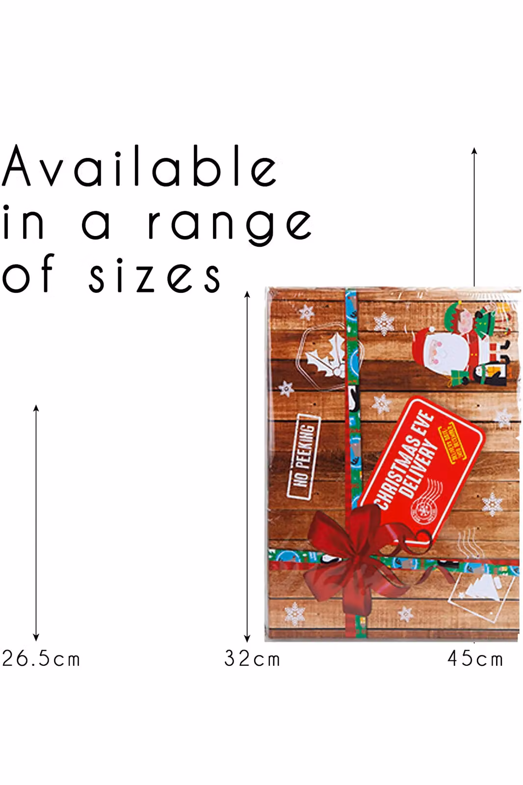 VFM e-Store Christmas Eve Favour Boxes in Brown, Small Rectangular Paper Gift Boxes for Kids and Adults – 3