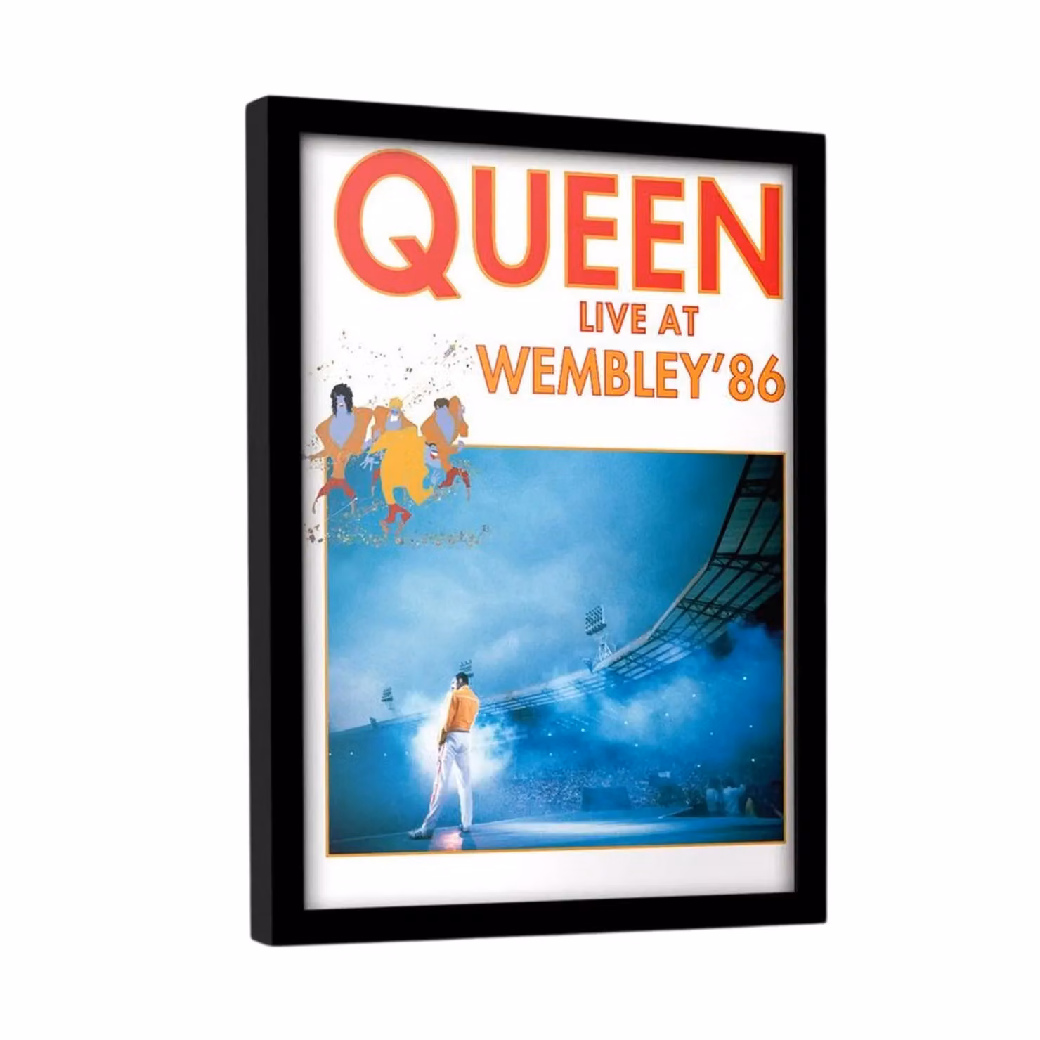 Queen Live At Wembley 86 Multicolour Framed Paper Poster – 2