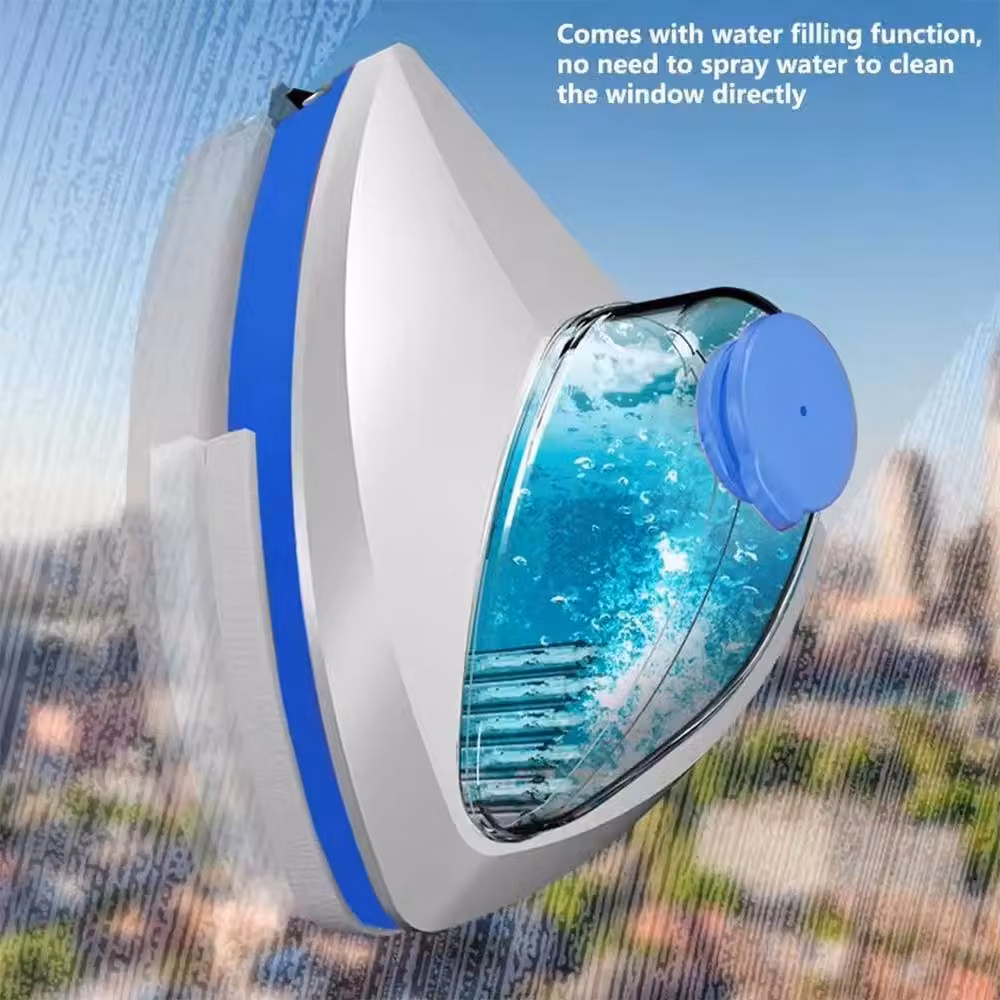 Hinsinc Magnetic Double Sided Window Cleaner and Glass Washer in Blue, White and Multicolour – 4