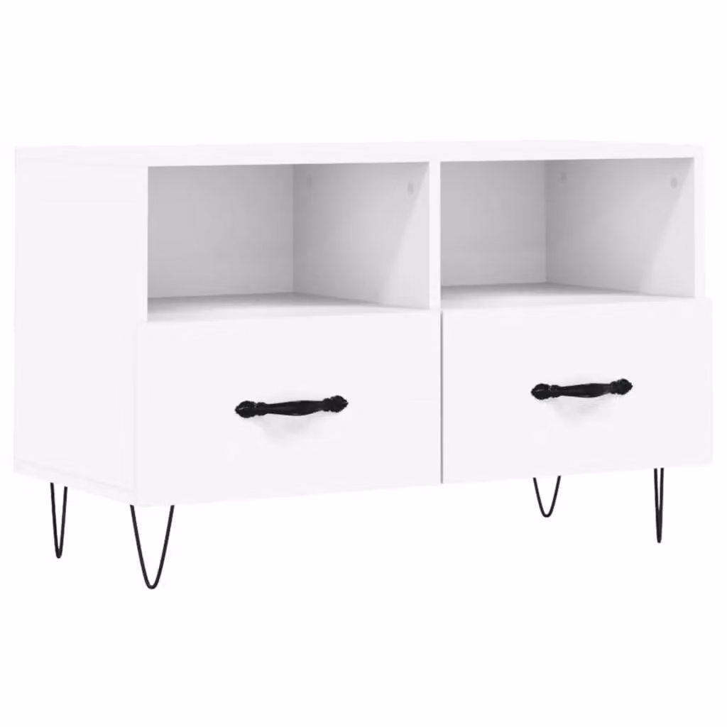 Berkfield Home Modern White TV Cabinet W/D/H: 80 x 36 x 50 cm – 2