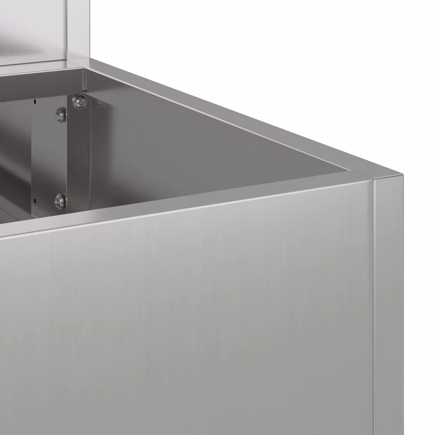 Berkfield Home 3-Tier Galvanised Steel Garden Planter in Grey, W/D/H: 90 x 90 x 35 cm – 4