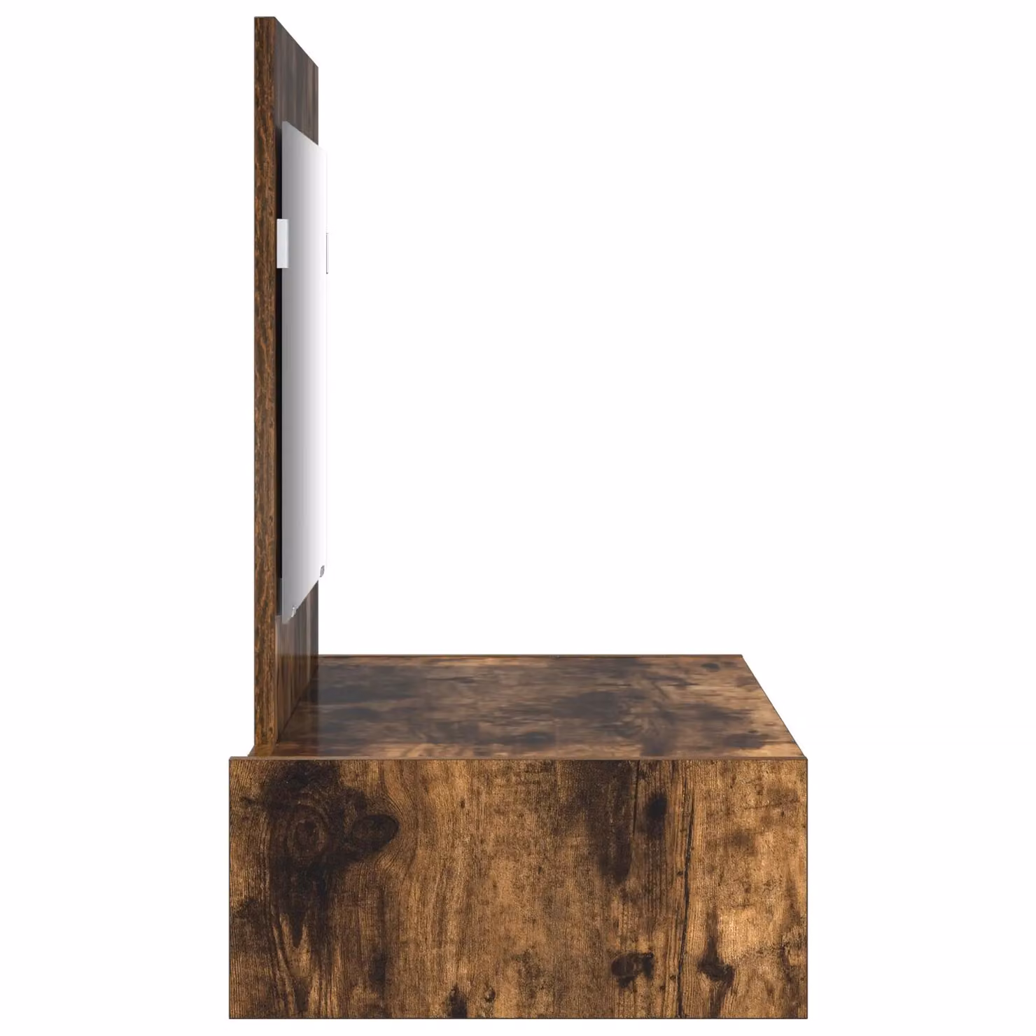 Berkfield Home Wall Hanging Dressing Table in Smoked Oak Brown, W: 83 cm, D: 40 cm, H: 70 cm – 3