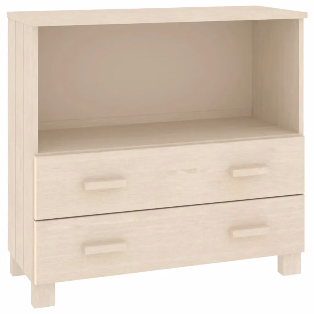 Berkfield Home Hamar Sideboard in Honey Brown Solid Pine Wood, W: 85 cm, D: 35 cm, H: 80 cm – 2