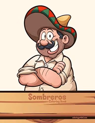 Sombreros Colouring Book by Independently Published, Multicolour