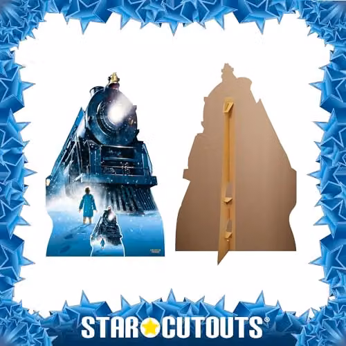 Star Cutouts SC4380 Polar Express Train Cardboard Cutout with Mini Stand, Multicolour – 3