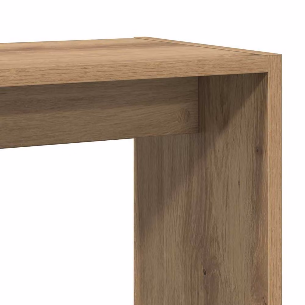 Berkfield Home Artisan Oak Side Table in Brown, W/D/H: 50 x 26 x 50 cm – 5