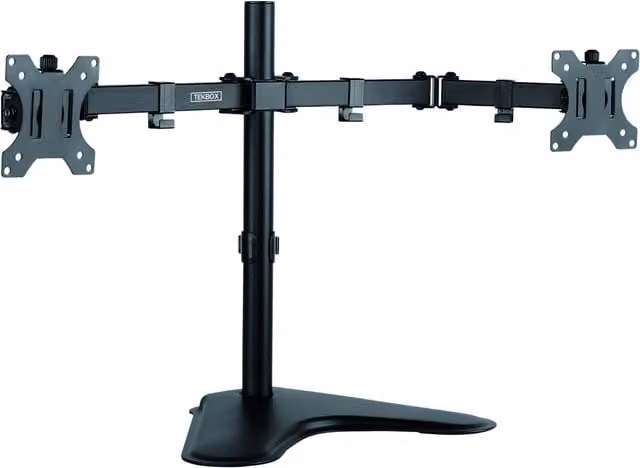 TekBox Dual Screen Monitor Mount in Black