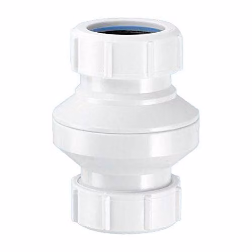 McAlpine 1 inch In-Line Screened Filter Pipe Coupling, White