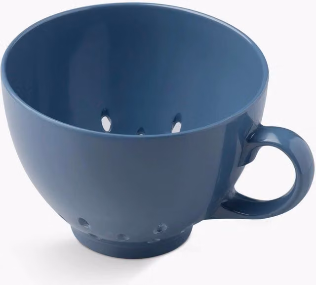 Zeal Melamine Berry Colander with Handles, Blue, Diameter: 10 cm – 5