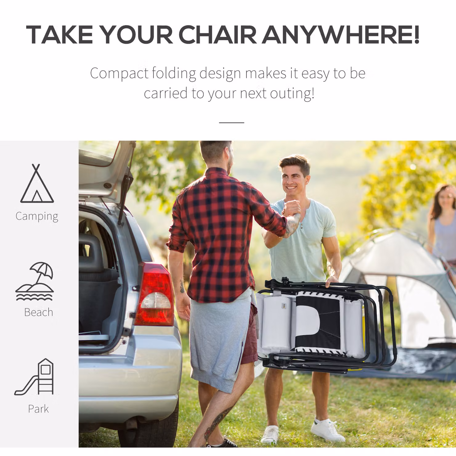 Outsunny Zero Gravity Folding Recliner Chair with Adjustable Headrest and Cup Holder, Light Grey – 4
