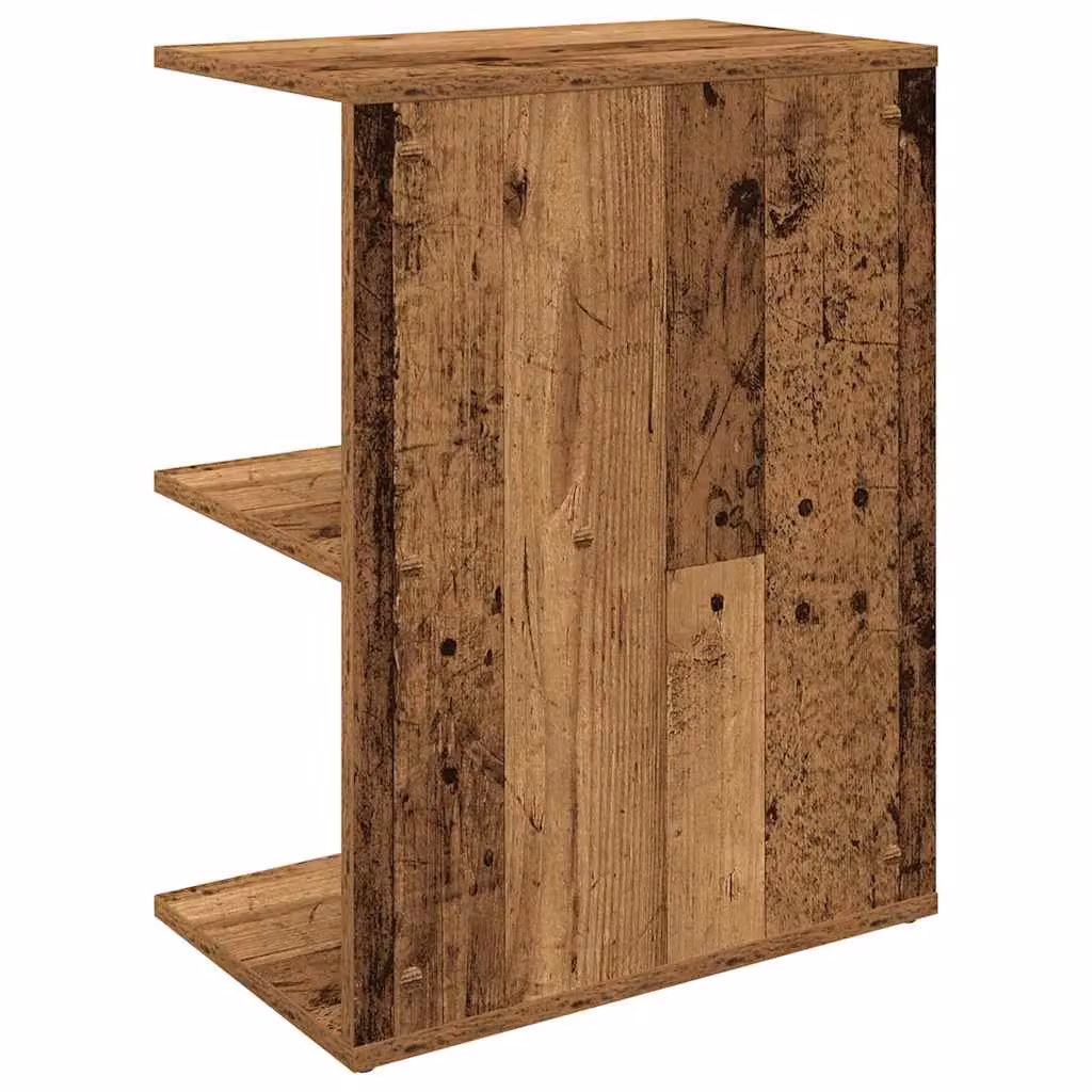 Berkfield Home Set of 2 Bedside Tables in Old Wood Brown, W/D/H: 46.5 x 29 x 61 cm – 6