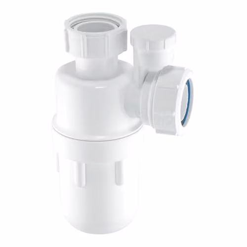 McAlpine C10V 1.5-Inch Anti-Syphon Plastic Bottle Trap, White