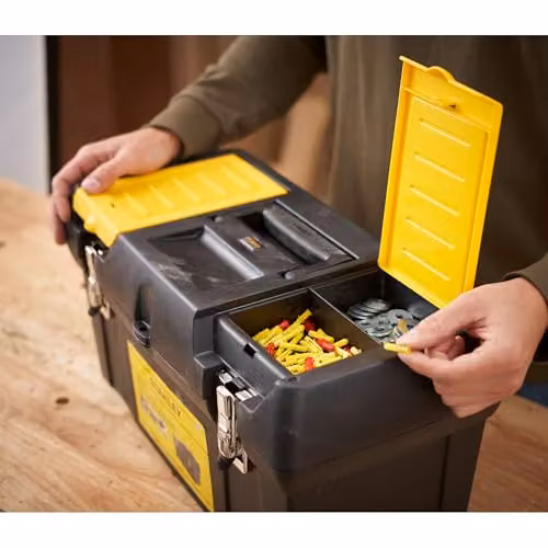 Stanley Toolbox with Inserts, Black and Multicolour, W: 50.0 cm, D: 26.0 cm, H: 25.0 cm – 3