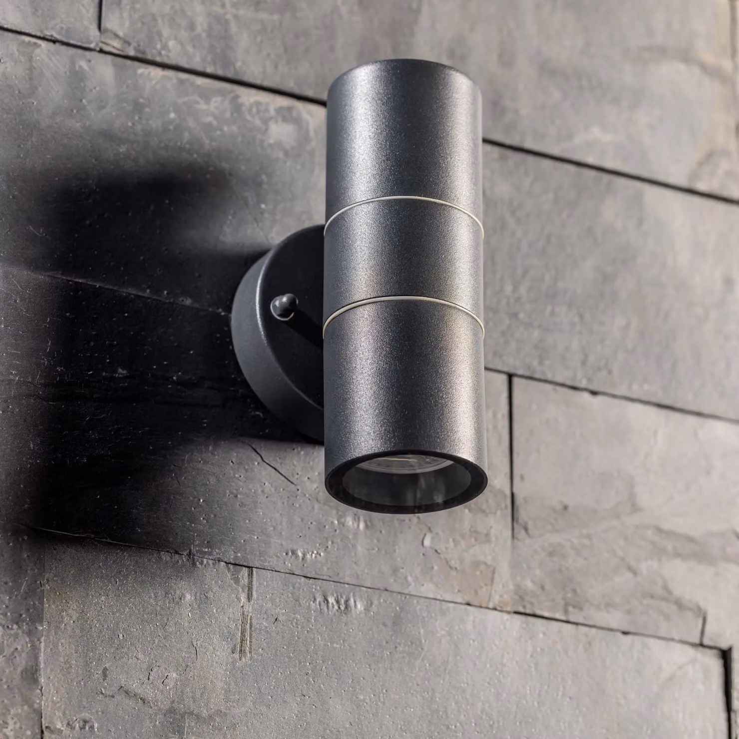 CGC Lighting Mia Dark Grey Stainless Steel GU10 Up & Down Outdoor Wall Light IP44 – 3