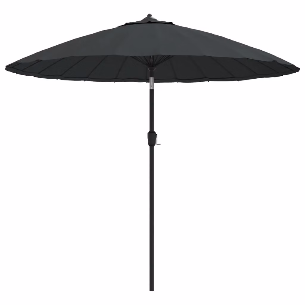 Berkfield Home Outdoor Parasol with Aluminium Pole, Anthracite and Black, Diameter: 270 cm – 2
