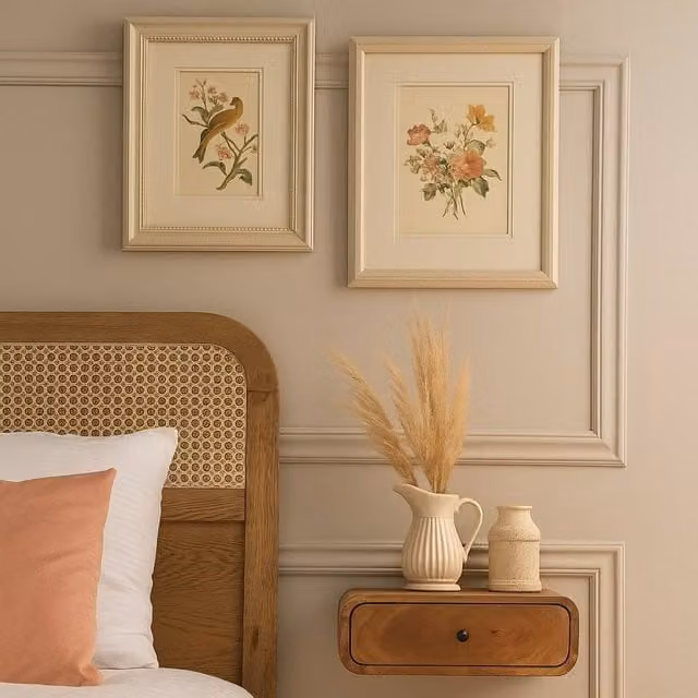 Artisan Furniture Avora Mango Wood Wall-Mounted 1 Drawer Nightstand in Brown