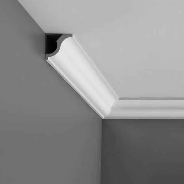 Orac Decor Axxent Collection Cornice Moulding Oxford Style White W/D/H: 55 x 55 x 2000 mm