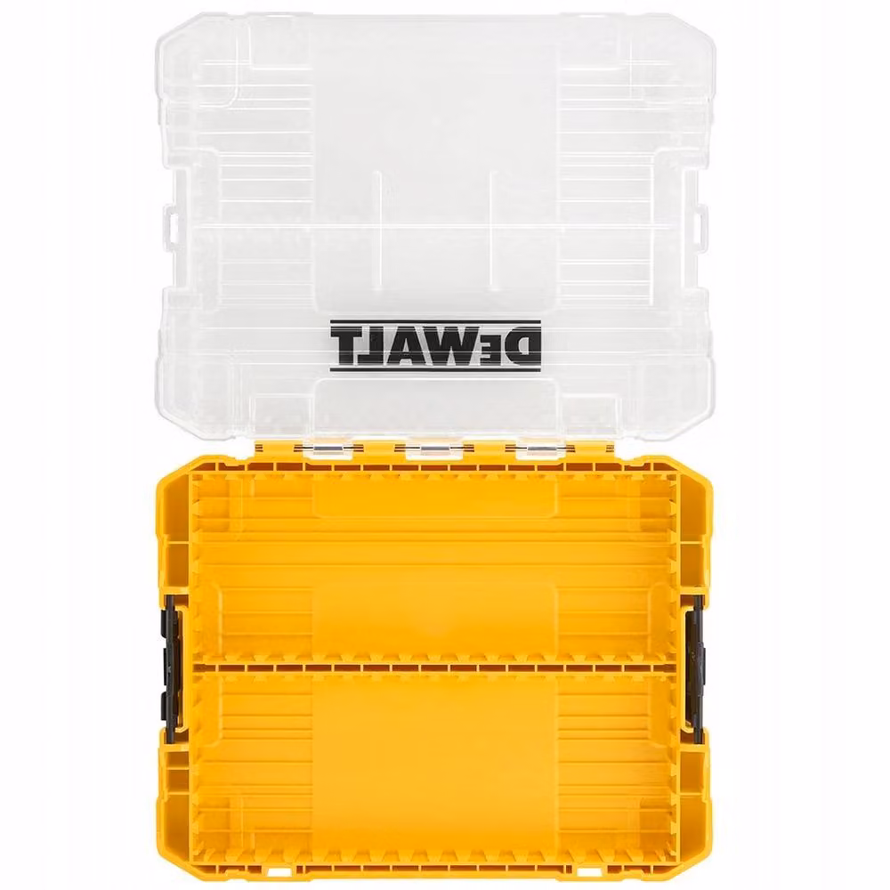DeWalt ToughCase Stackable Tool Box in Yellow and Transparent