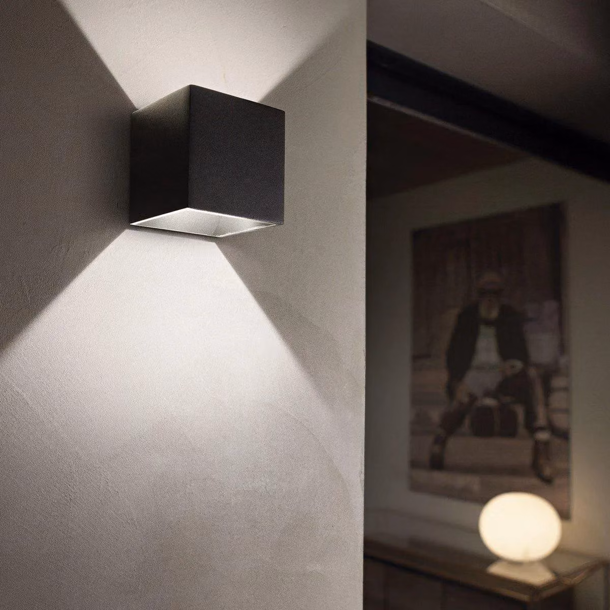 Netlighting Rubik LED Black Up and Down Outdoor Wall Light IP44 – 2