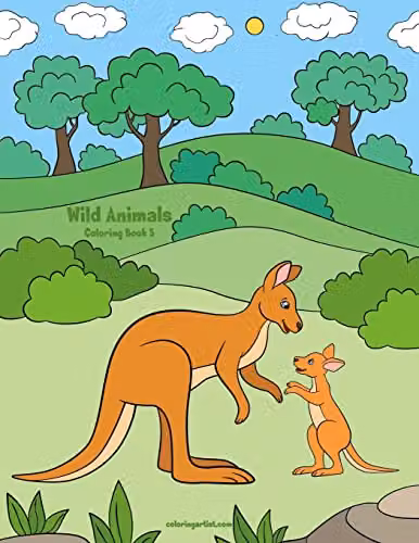 Wild Animals Coloring Book 5: Volume 5 by Createspace, Multicolour