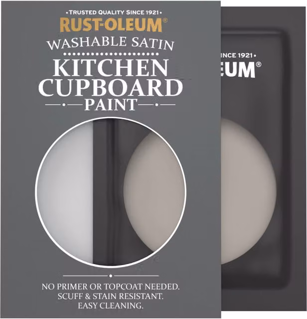Rust-Oleum Kitchen Cupboard Satin Finish Tester Sachet in Whipped Truffle, 10ml