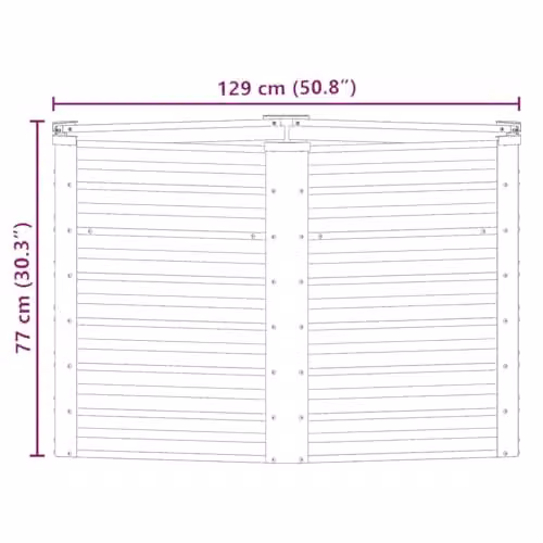vidaXL Green Galvanised Steel Garden Raised Bed W/D/H: 129 x 129 x 77 cm – 1