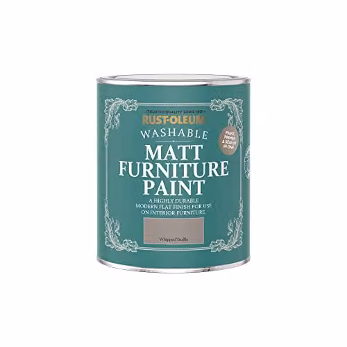 Rust-Oleum Matt Furniture and Skirting Board Paint in Whipped Truffle Brown, 750ml – 3