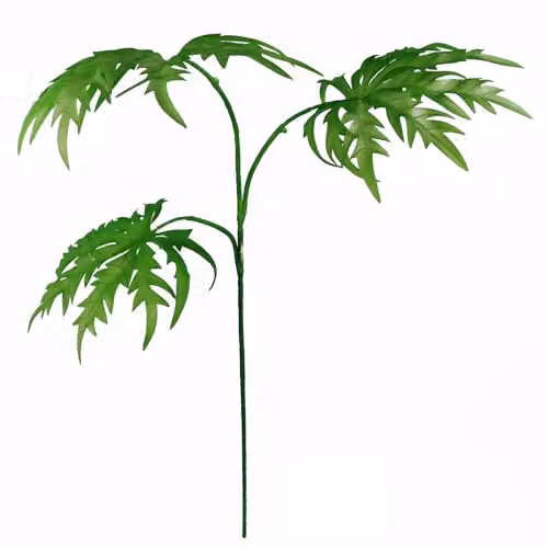 Green Organic Leaf Design Artificial Floral Plastic Flowers – 2