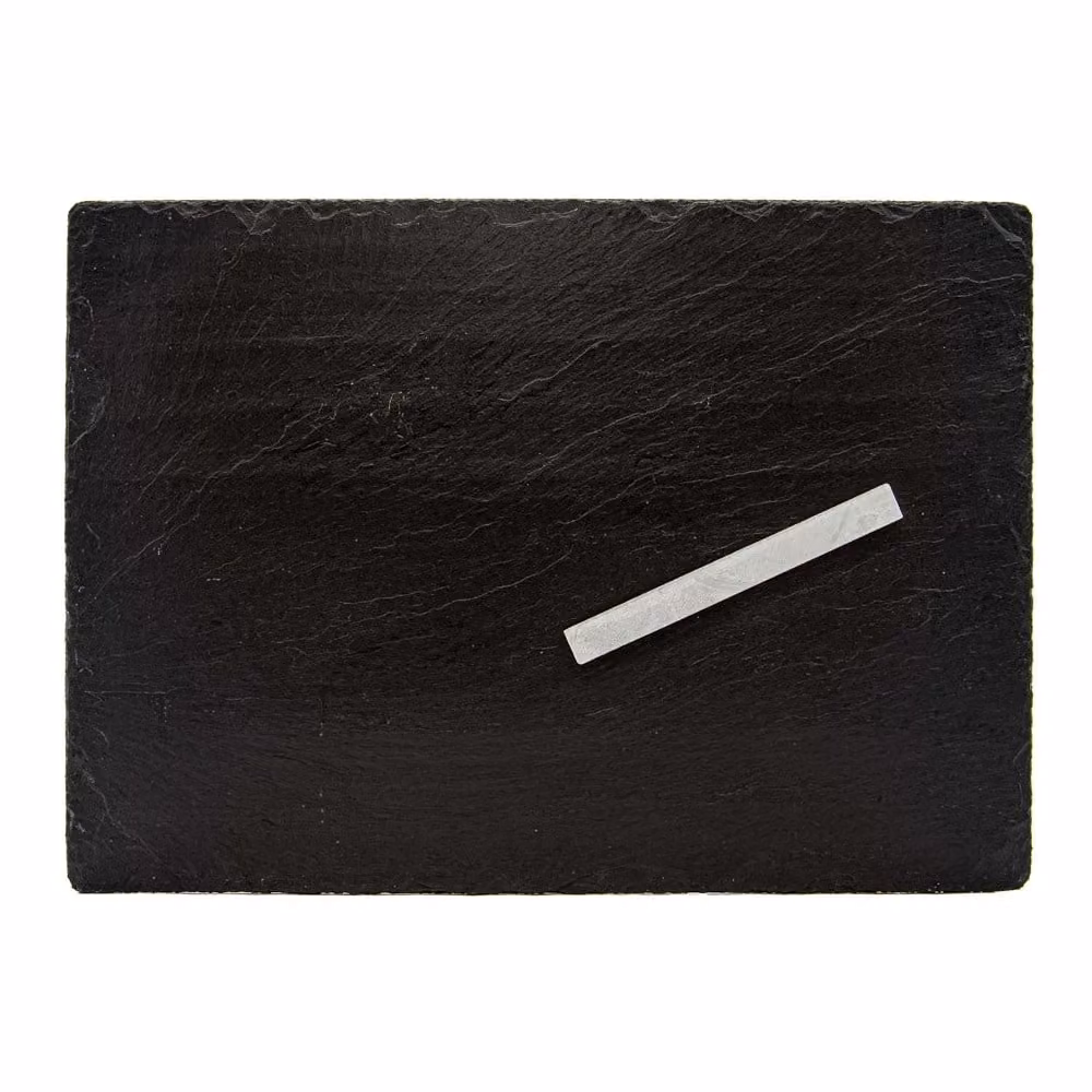The Just Slate Company Rectangular Slate Cheese Board, Black, W: 35 cm, D: 25 cm – 4