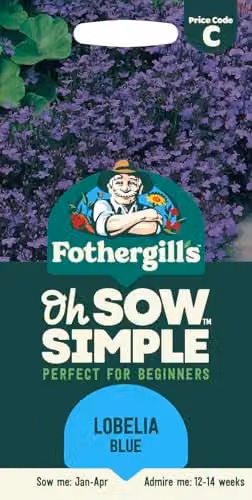Mr Fothergill's Oh Sow Simple Blue Lobelia Flower Seeds
