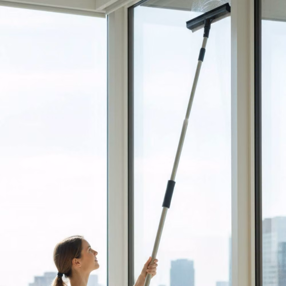 Bedsland Grey Window Squeegee with Extendable Telescopic Handle, 120 cm – 6