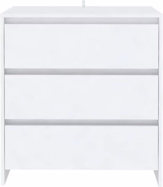 Berkfield Home White Matt MDF Sideboard W/D/H: 70 x 41 x 75 cm