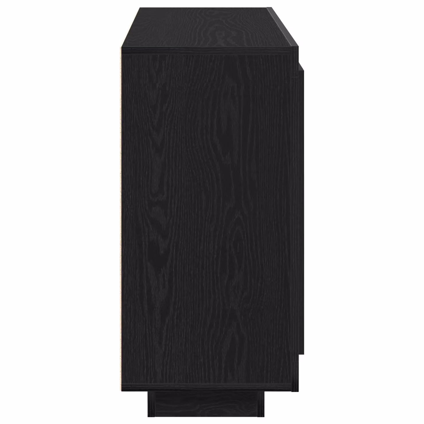 Berkfield Home Black Oak Sideboard in Matt Engineered Wood, W/D/H: 92 x 35 x 75 cm – 3