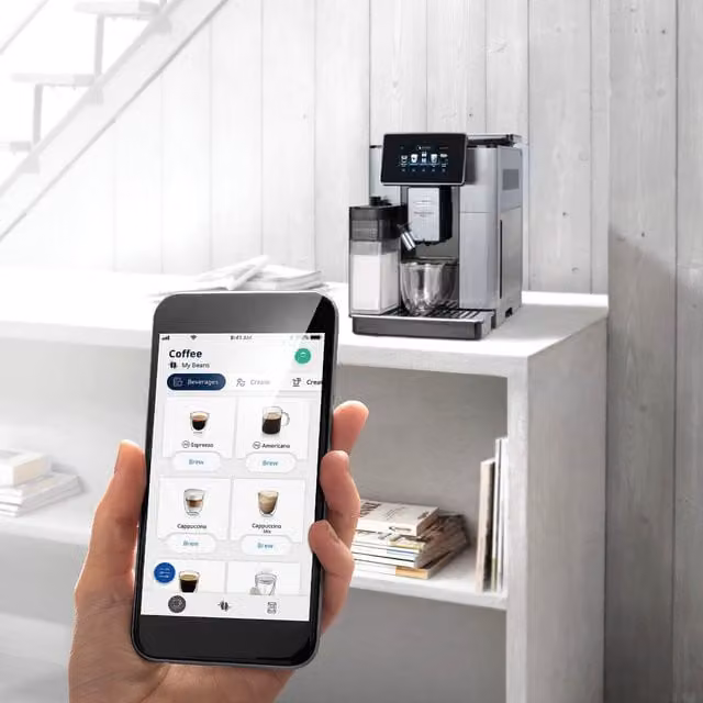 DeLonghi Primadonna Soul Bean to Cup Automatic Coffee Machine with App Control and Touch Display, Silver