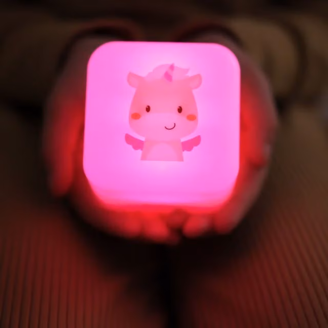 Cloud B Cube B Lily The Unicorn Multicolour Night Light and Reading Lamp with Timer and Rechargeable Battery – 1