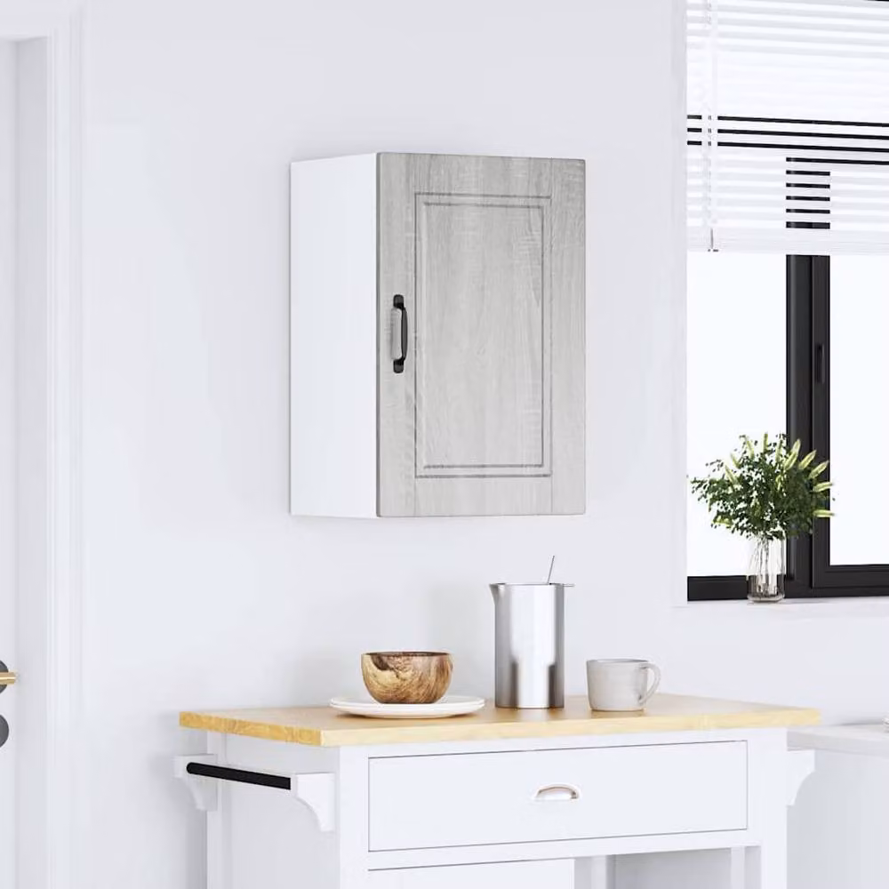 Berkfield Home Porto Kitchen Wall Cabinet in Grey Sonoma Engineered Wood