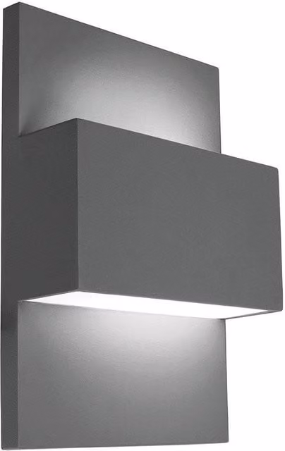 Netlighting Geneve Up Down Outdoor Wall Light in Grey, IP54, E27 – 1