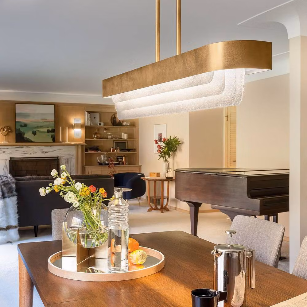 Kichler Serene LED Suspended Pendant Light in Gold and Brass with Warm White 3000K Glow – 2