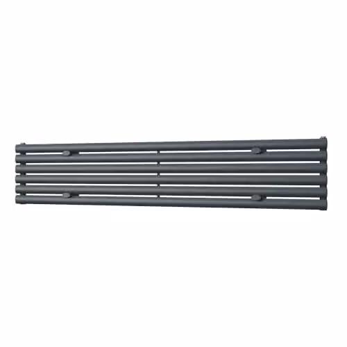 UK Radiators Omeara Axis Anthracite Elliptical Tube Horizontal Designer Radiator W: 180 cm, H: 34.8 cm – 2