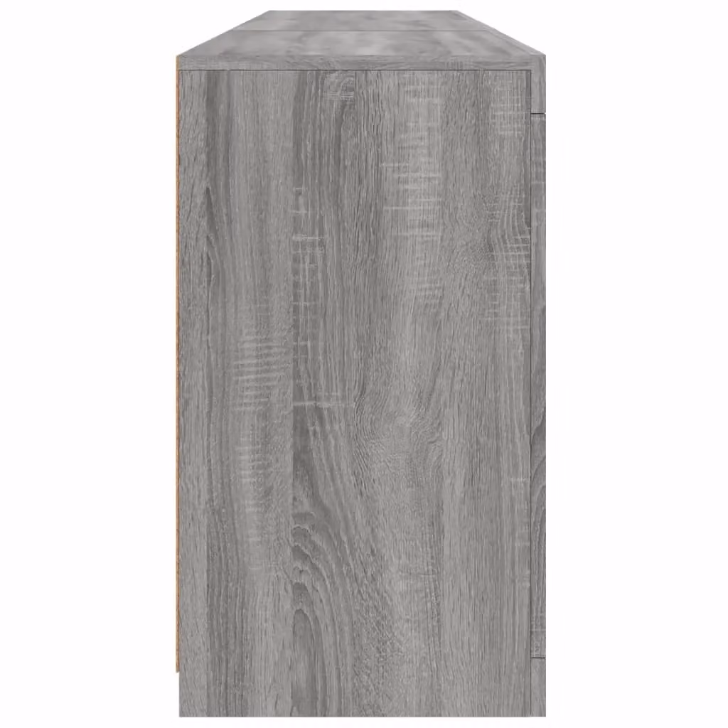 Berkfield Home Modern Sideboard with Integrated LED Lights in Grey Sonoma, W: 181.5 cm, D: 37 cm, H: 67 cm – 5