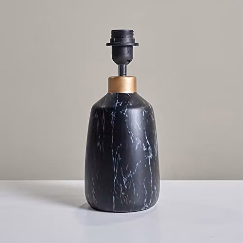 ValueLights Selma Modern Black and Copper Table Lamp Base – 2