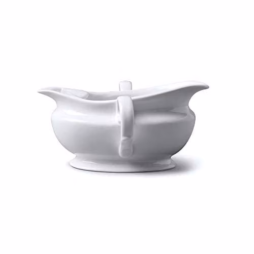 Wm Bartleet & Sons White Porcelain Drip-Free Gravy Boat Fat Separator, 300ml – 1