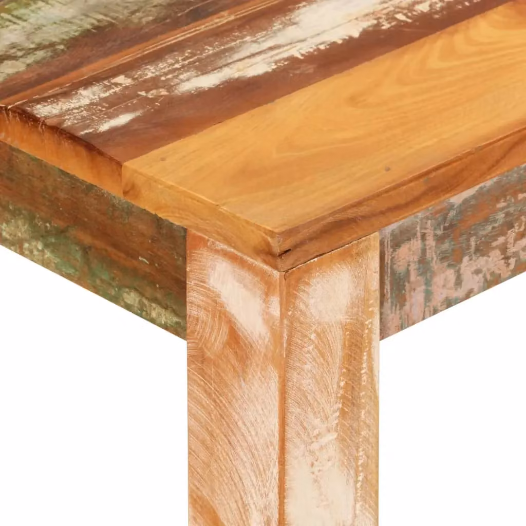 Berkfield Home Rustic Reclaimed Solid Wood Bar Table, Multicolour, W: 112 cm, D: 55 cm, H: 108 cm – 2